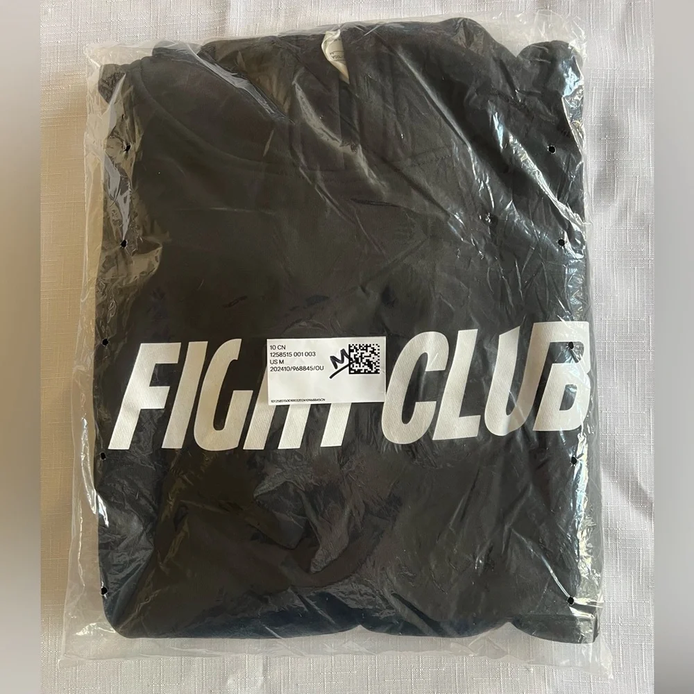 FIGHT CLUB Sleeveless MUSCLE HOODIES Licensed NEW WITH TAG, S, M, XL NWT - Picture 9 of 13